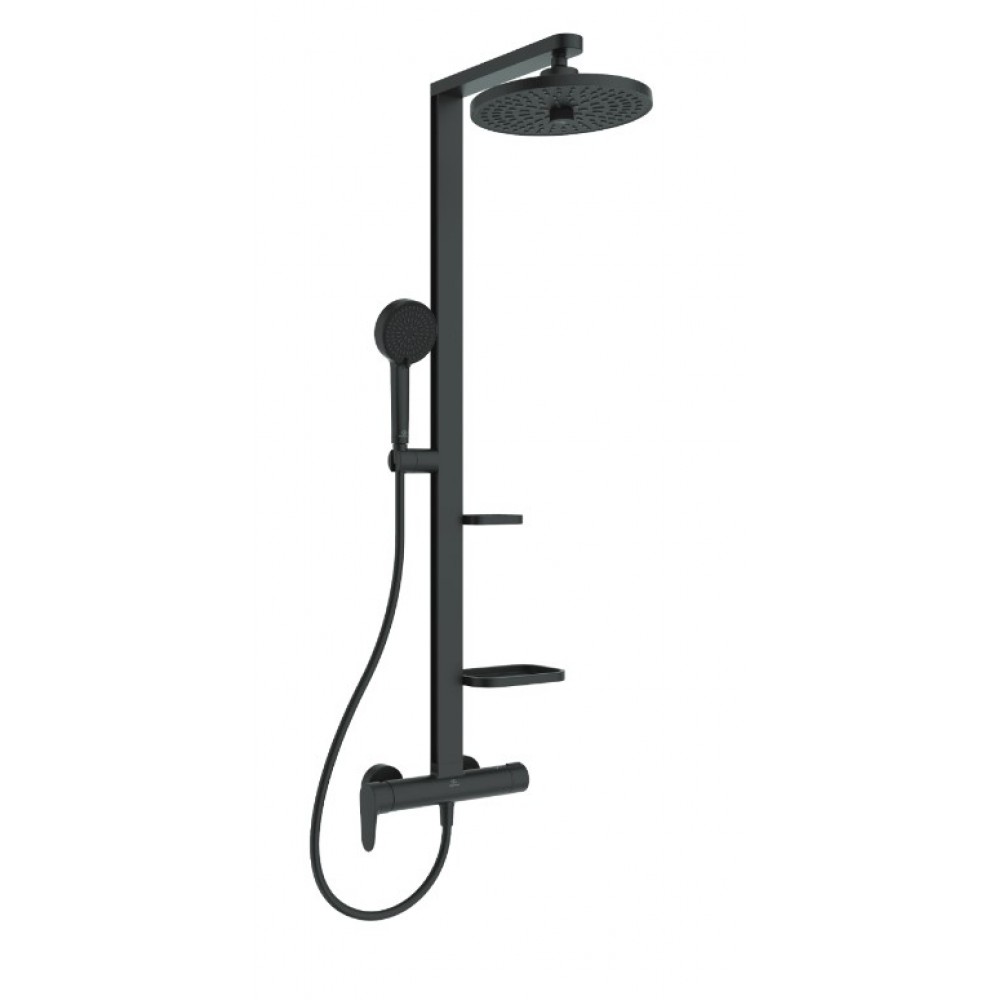 Душ система Ceraflow ALU+ със стенен едноръкохватков смесител за душ - BD584XG