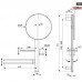 Oкачване 700 mm с аксесоари (огледало 320 mm, полица, държач за кърпа и чаша) - BD588XG